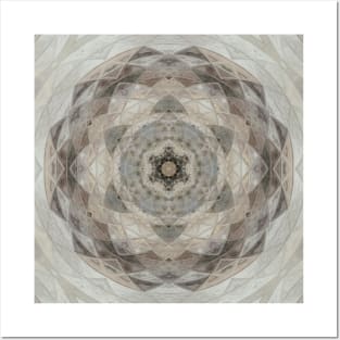 Mandala Pattern Brown Southwest Posters and Art